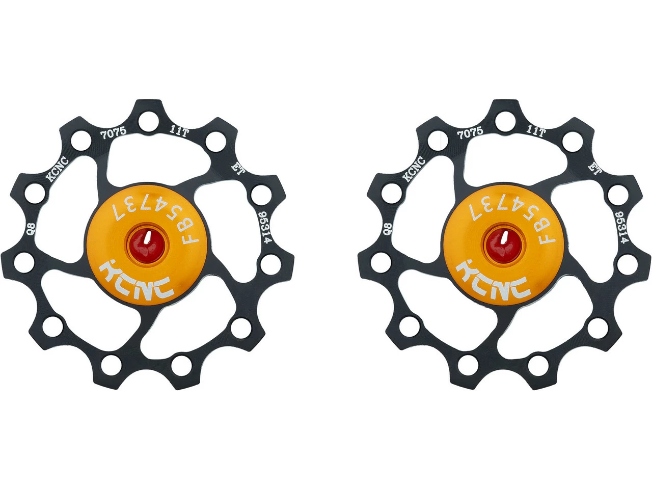 Kcnc Jockey Wheel Alu Schalträdchen Mit Keramiklager - 1 Paar 1 Kcnc Jockey Wheel Alu Schalträdchen Mit Keramiklager - 1 Paar